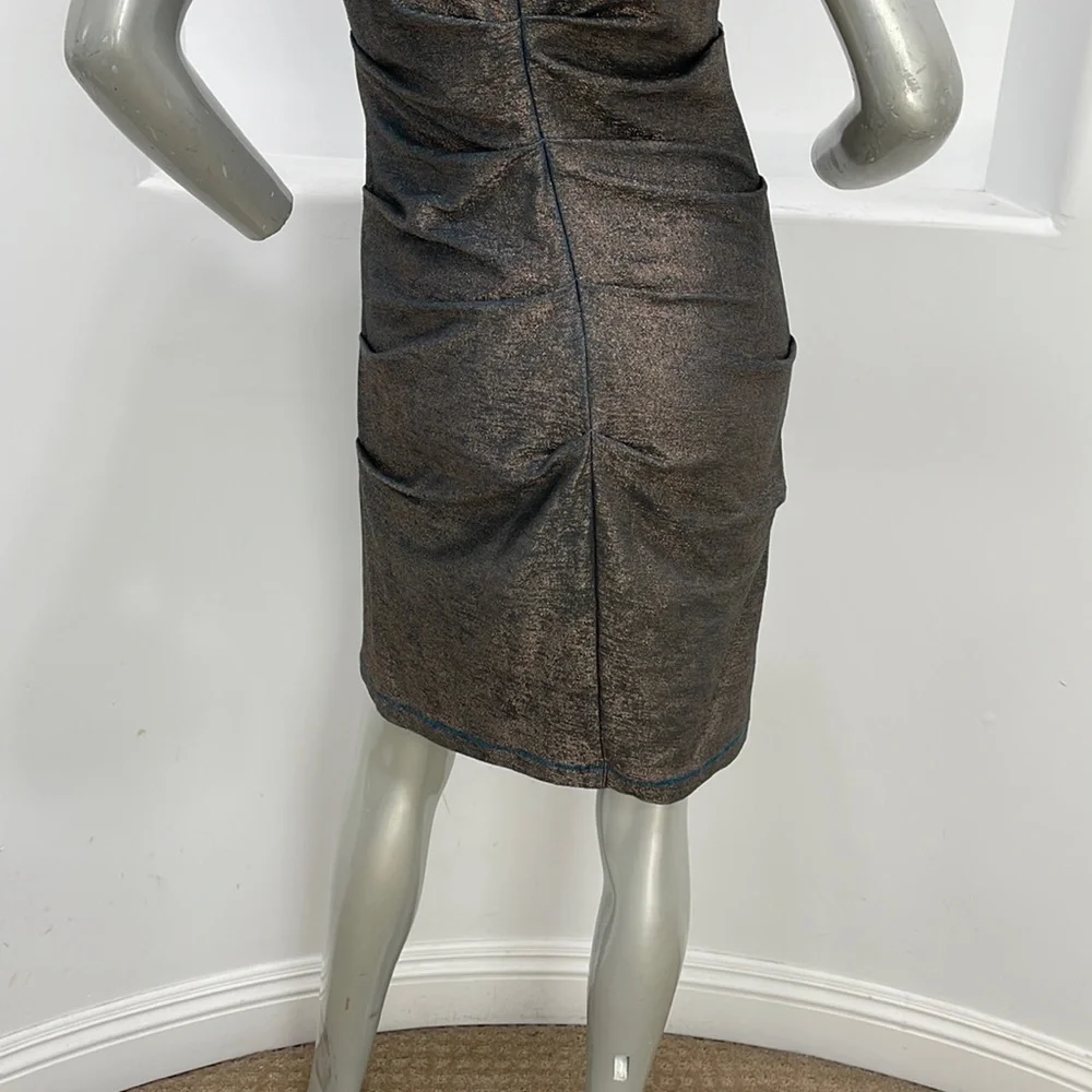 Artelier Nicole Miller  Sleeveless Sheath Dress Blue Size M Serial #006082 - Picture 8 of 16